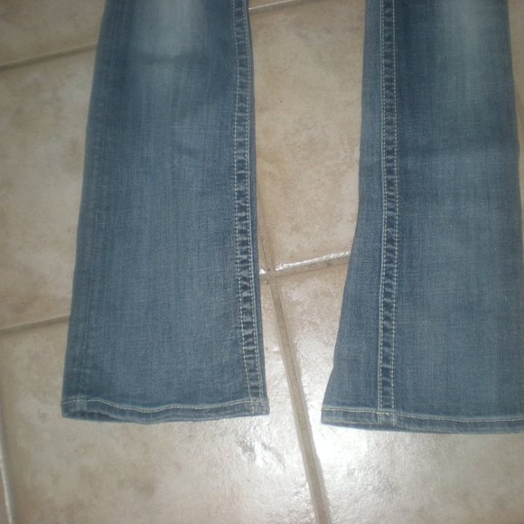 Miss Me Blue Boot Cut Jeans with Silver Embellishments - Picture 7 of 10